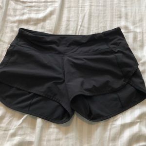 Black lulu lemon shorts